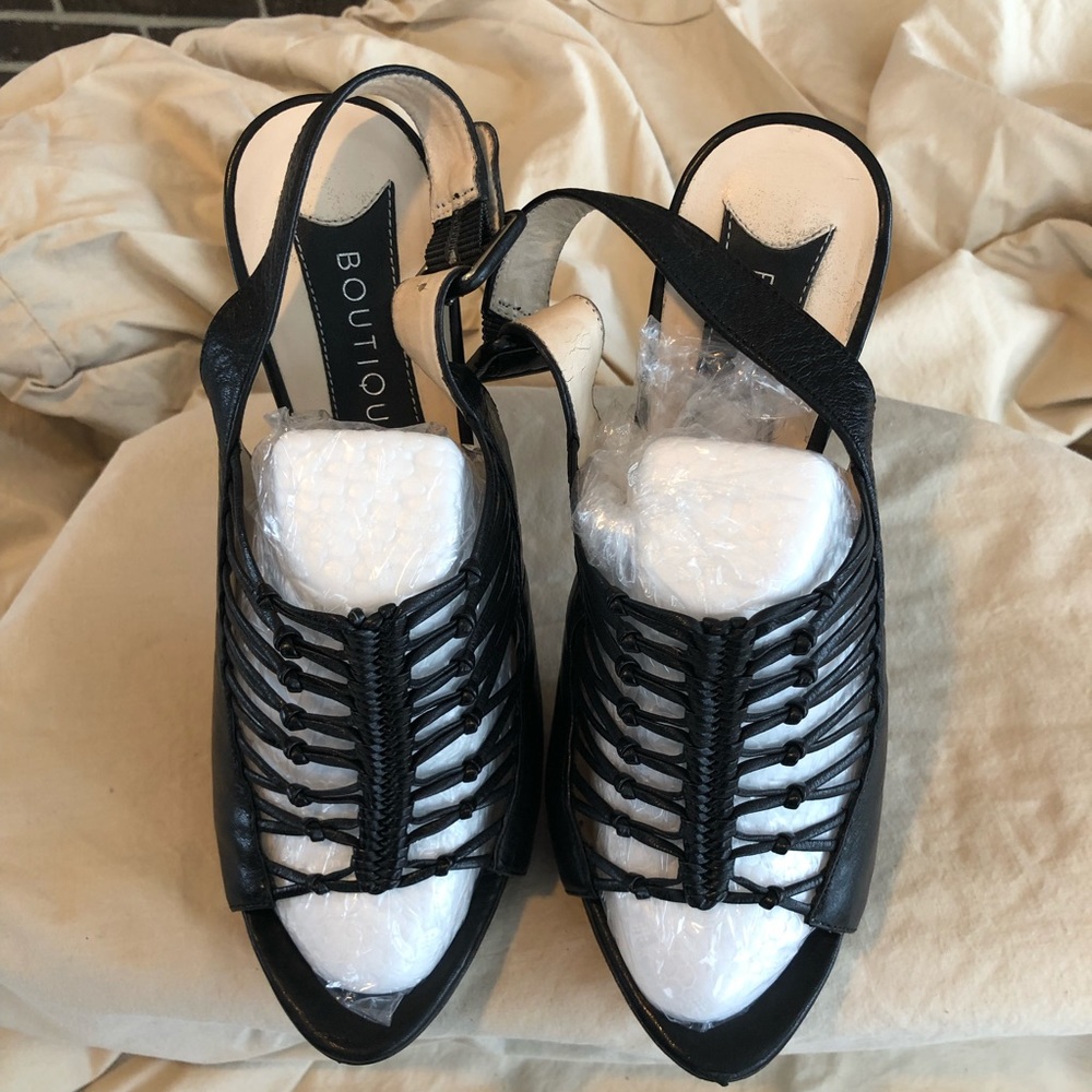 Boutique 9 High Heel Leather Sandals